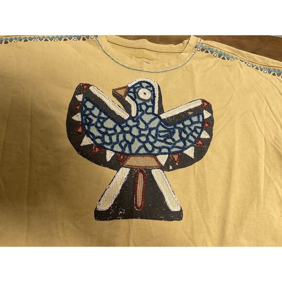Double D Ranch Shirt Womens Large Southwest Eagle Embroidered T-Shirt - Picture 7 of 13
